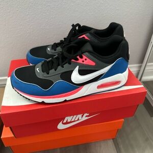 Nike Air Max Black and Blue Sneakers